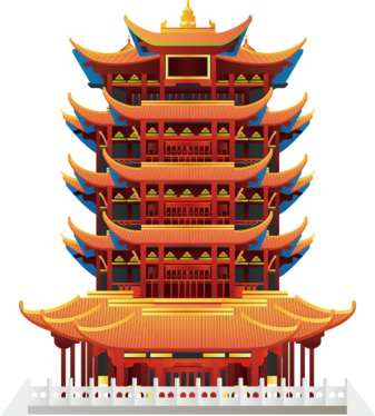 中式古建筑 楼房 中国古建筑png透明 (3)