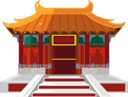 中式古建筑 楼房 中国古建筑png透明 (33)