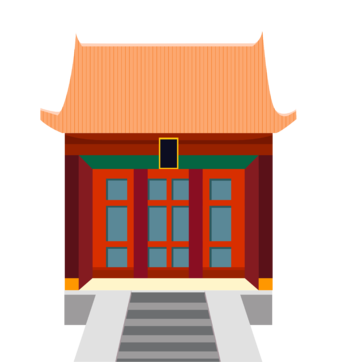 中式古建筑 楼房 中国古建筑png透明 (41)