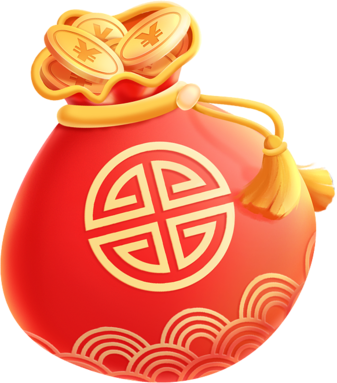 png中国风年货春节传统古风电商装饰