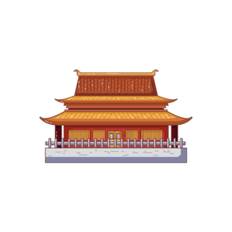 中式古建筑 楼房 中国古建筑png透明 (52)
