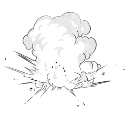 日式手绘漫画-烟雾爆炸 (7)